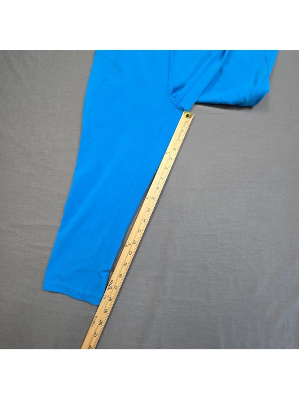 T By Talbots Small Womens Capri Leggings Blue Cotton Blend Stretch Comfortable - Picture 4 of 6